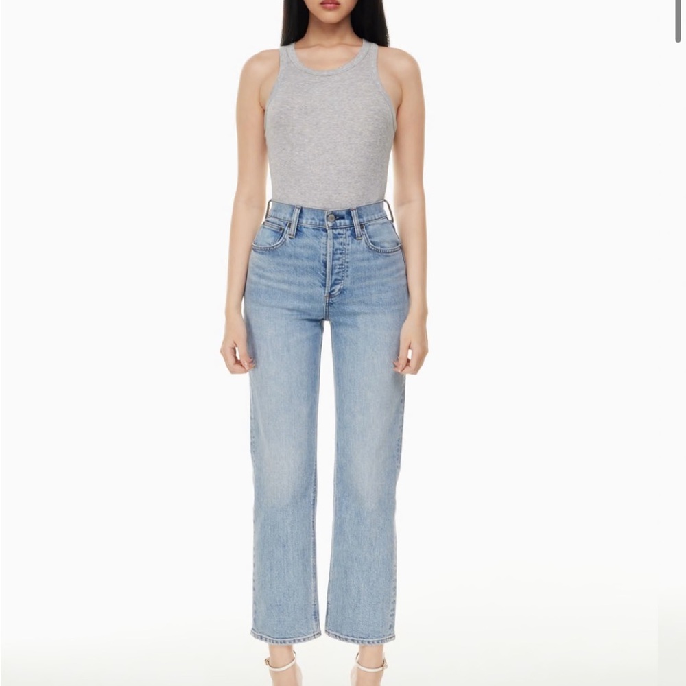 Aritzia Denim Forum Arlo High Rise Straight Jeans